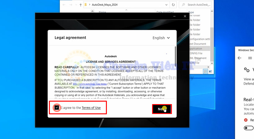 Chọn Accept sau đó chọn Next.