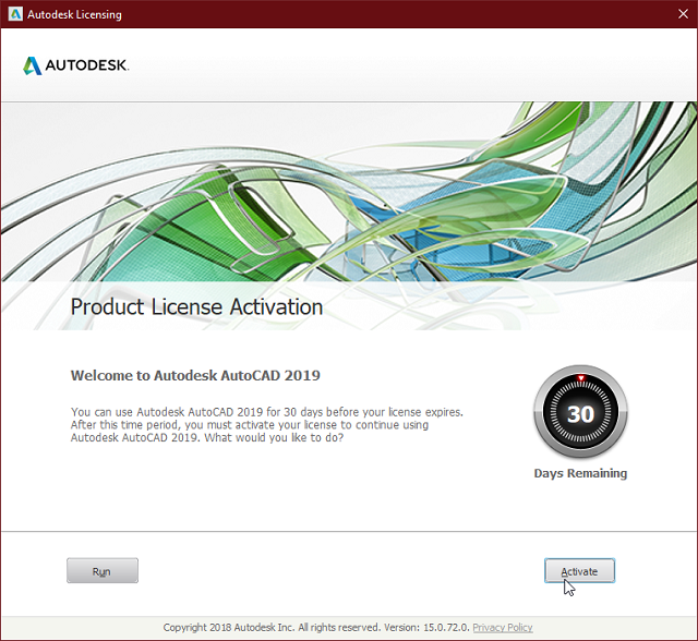 Chọn vào mục “Enter a serial number” để thực hiện và bấm chọn vào nút “Activate”