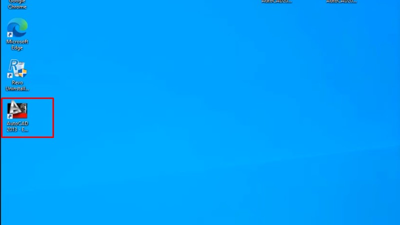 Mở Autocad 2013 lên