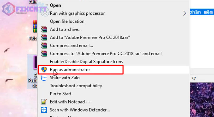 Chạy phần mềm adobe premiere pro cc 2018 để sử dụng