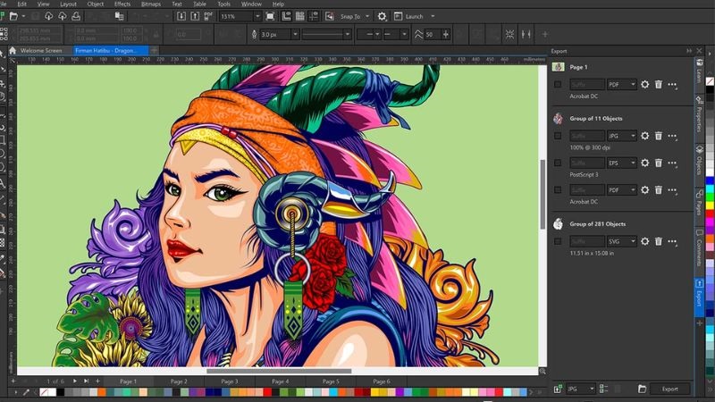 Phần mềm này mang đến hàng loạt tính năng cao cấp cho thiết kế sáng tạo