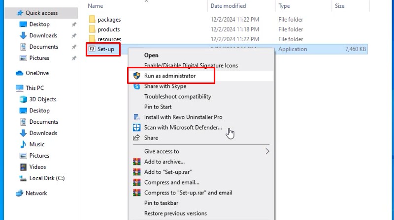 After Effects 2025: Cài Dễ, Link Tải Cực Nhanh 10 Khởi chạy file cài đặt bằng quyền admin