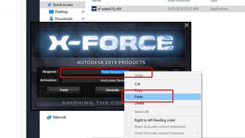 Tải AutoCad 2019 Video hướng dẫn đầy đủ 25 Paste vào ô Request như hình
