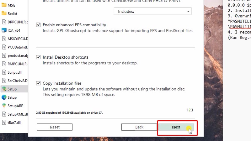 CorelDRAW 2024 Phần Mềm Chuyên Cho Quảng Cáo 36 Bấm Next