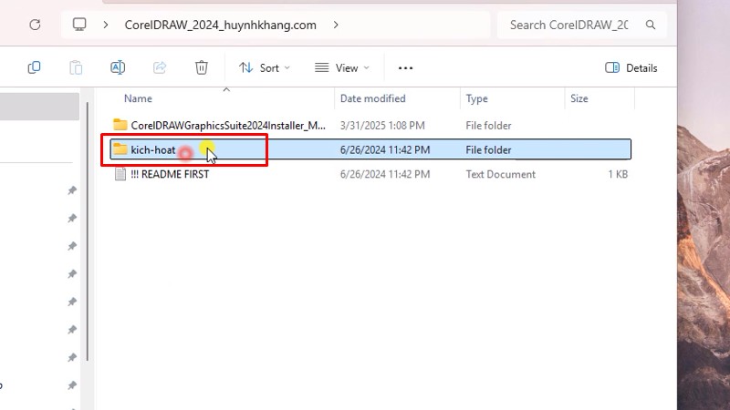 CorelDRAW 2024 Phần Mềm Chuyên Cho Quảng Cáo 40 Vào thư mục kich-hoat