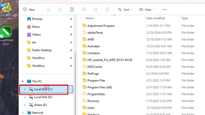 CorelDRAW 2024 Phần Mềm Chuyên Cho Quảng Cáo 42 Vào ổ C