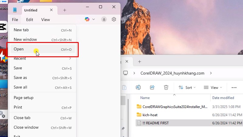 CorelDRAW 2024 Phần Mềm Chuyên Cho Quảng Cáo 15 Chọn Open