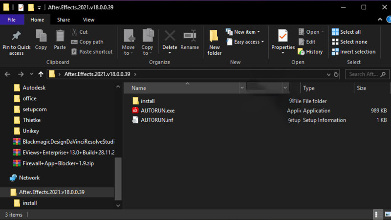 Sao chép 3 tệp kích hoạt Sao chép 3 tệp kích hoạt