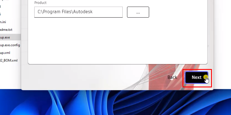 AutoCAD 2022 Setup với các bước đơn giản 13 bấm next