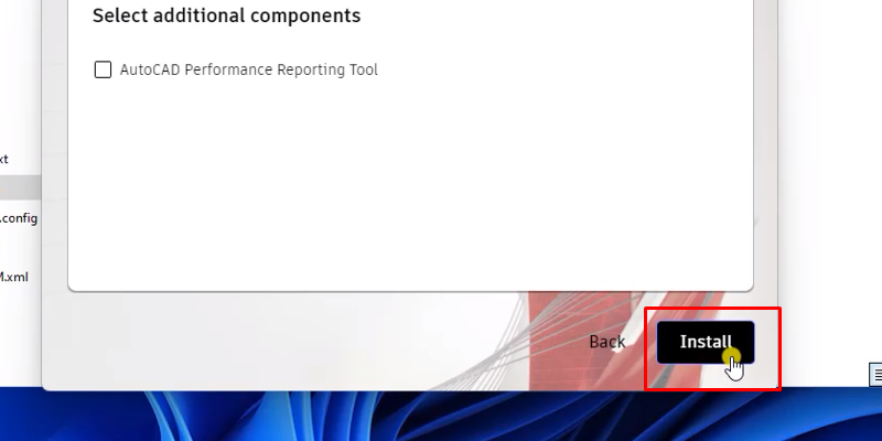 AutoCAD 2022 Setup với các bước đơn giản 14 bấm install