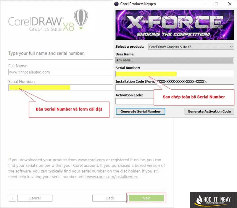 Tải Corel X8 Vĩnh Viễn【Link Google Drive】Kèm Hướng Dẫn 6 cai dat Corel X8 buoc 4