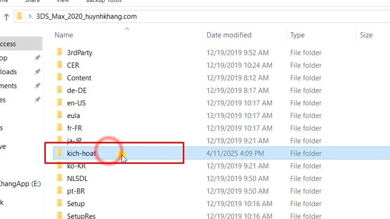 3Ds Max 2020: Hướng Dẫn Tải, Cài Đặt & Thủ Thuật Mới Nhất 22 Vào thư mục kich-hoat
