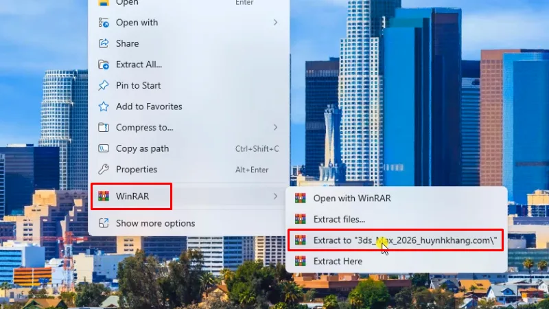 3Ds Max 2026: Download và cài đặt đơn giản 11 Giải nén phần mềm 3Ds Max 2026