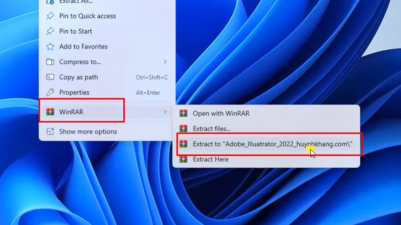 Adobe Illustrator 2022 Cách cài đặt đơn giản nhất 11 giải nén phần mềm Adobe Illustrator 2022