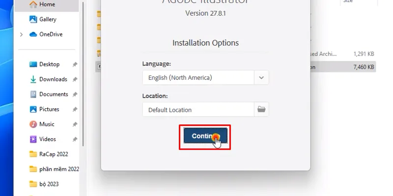 Adobe Illustrator 2023: Tải, Cài Đặt & Hướng Dẫn Chi Tiết 13 bấm continue