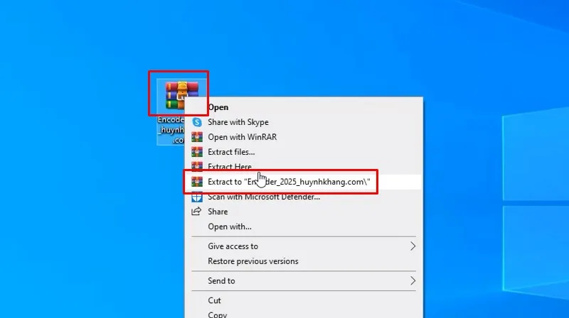 Encoder 2025: Hướng dẫn cài đặt chi tiết 11 Giải nén phần mềm Encoder 2025