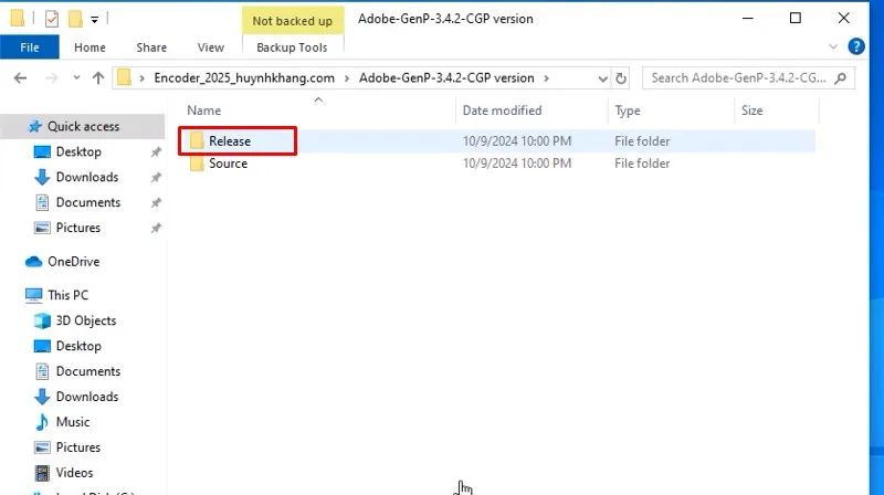 Encoder 2025: Hướng dẫn cài đặt chi tiết 16 Vào thư mục Release