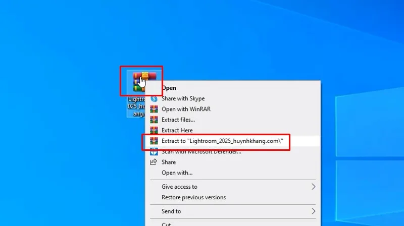 Lightroom 2025: Link Tải Nhanh, Có Video Cài Đặt 11 Giải nén phần mềm Lightroom 2025