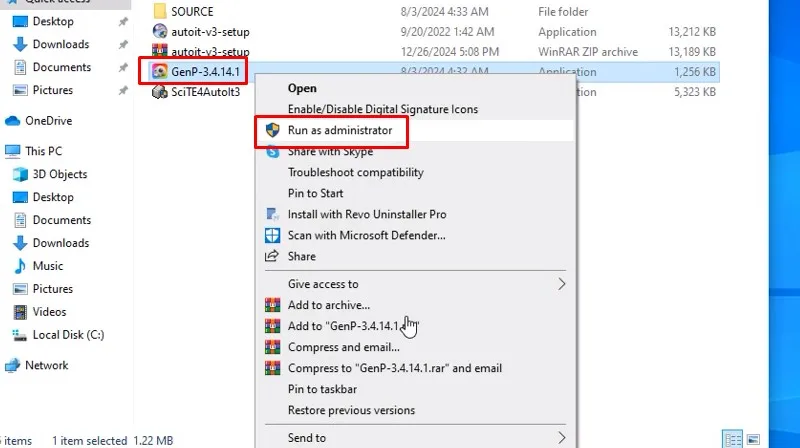 Lightroom 2025: Link Tải Nhanh, Có Video Cài Đặt 28 Khởi chạy GenP-3.4.14.1 bằng quyền admin