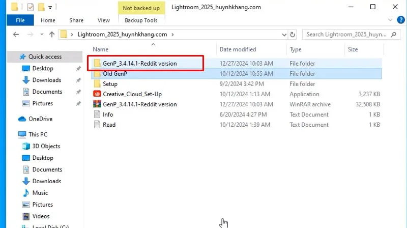 Lightroom 2025: Link Tải Nhanh, Có Video Cài Đặt 15 Vào thư mục như hình