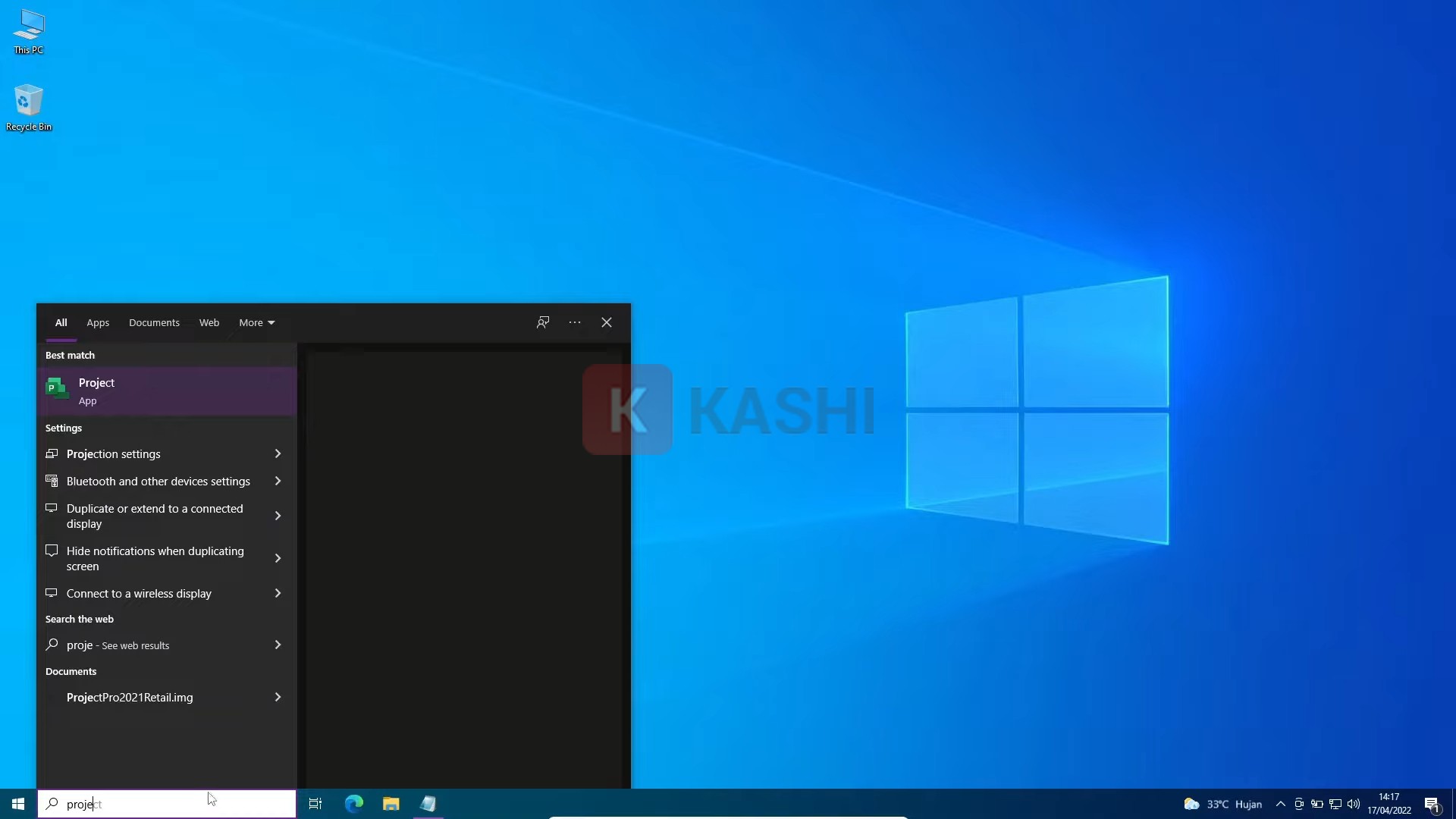 Vào "Start" -> Chọn ứng dụng Microsoft vừa cài đặt