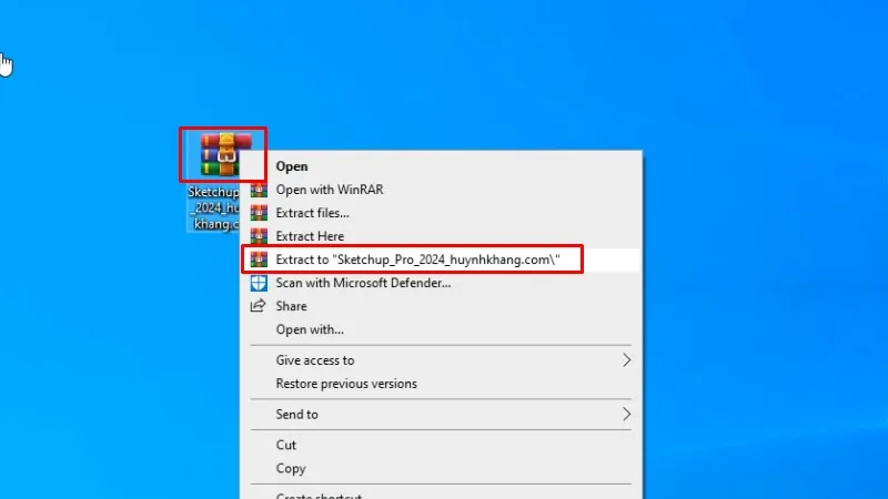 Sketchup 2024: Hướng Dẫn Chi Tiết, Nhanh 11 Giải nén phần mềm Sketchup 2024