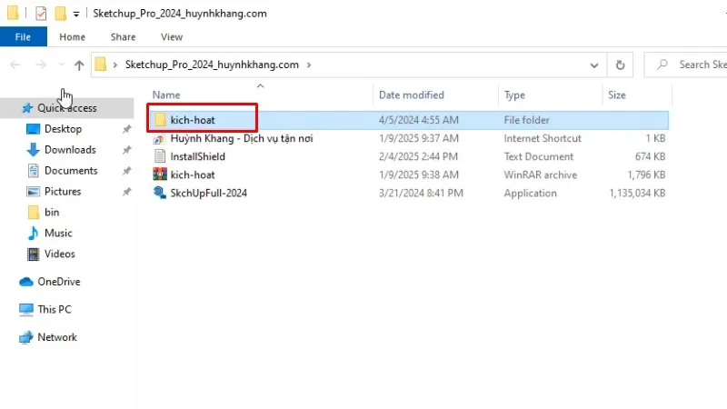 Sketchup 2024: Hướng Dẫn Chi Tiết, Nhanh 15 Vào thư mực kich-hoat