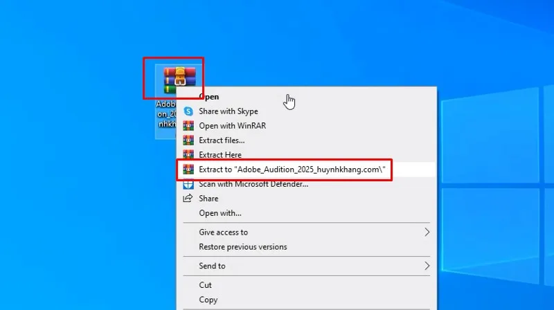 Adobe Audition 2025: Video hướng dẫn cài đặt chi tiết 11 Giải nén phần mềm Adobe Audition 2025
