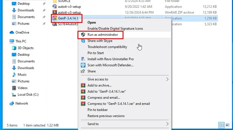 Adobe Audition 2025: Video hướng dẫn cài đặt chi tiết 28 Khởi chạy file bằng quyền admin như hình