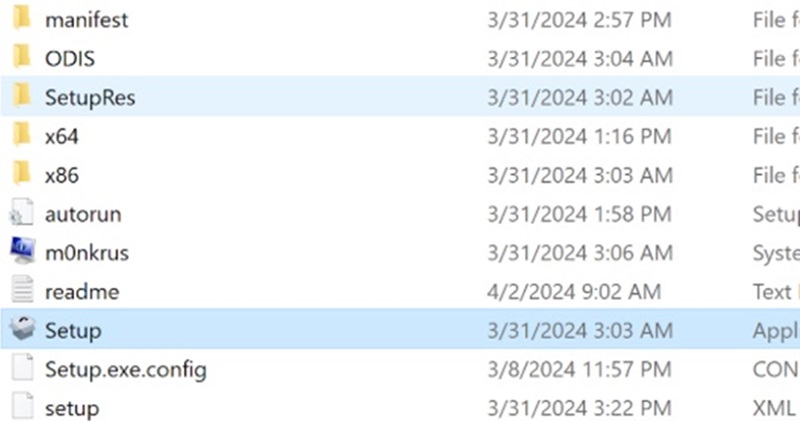 Giải nén file để nhận folder chứa bộ cài đặt Giải nén file để nhận folder chứa bộ cài đặt