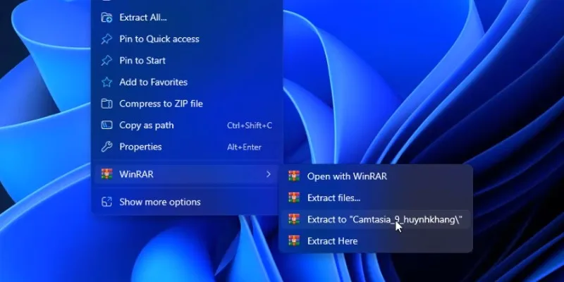 Camtasia 9 Hướng Dẫn Cài Đặt Chi Tiết 11 giải nén phần mềm camtasia 9