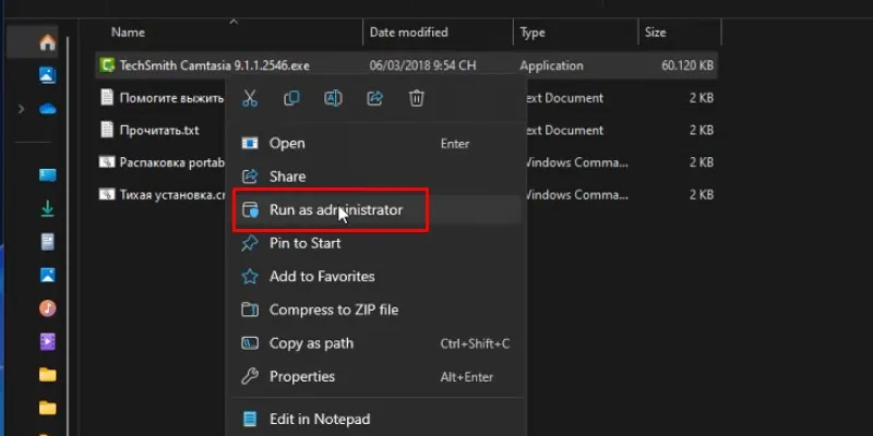 Camtasia 9 Hướng Dẫn Cài Đặt Chi Tiết 12 chọn run as admin